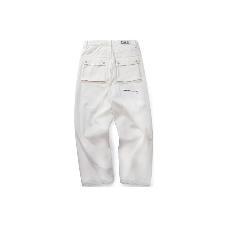 TEKABLU Casual Pants Unisex Ecru-1