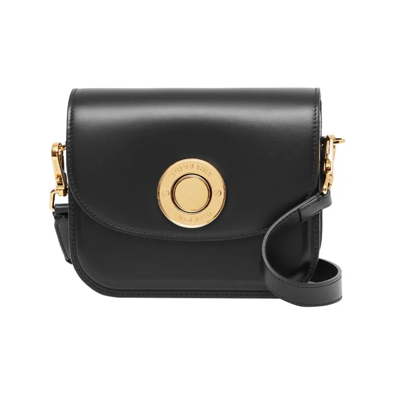 Burberry Elizabeth Calfskin Crossbody Bag Shoulder Bag Women's Black-0