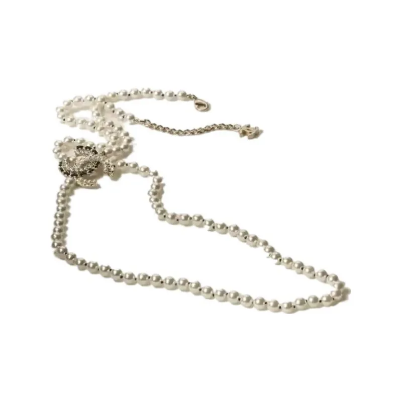 CHANEL Necklaces Women's White-2