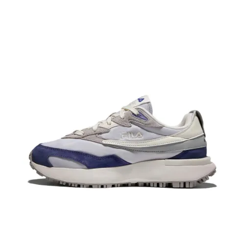 FILA Zagato V2 Cushioned Slip-Resistant Low-Top Casual Shoes Unisex Gray Purple Korean Style