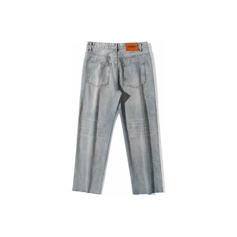 Jaslcs Straight Jeans Unisex Vintage Blue-1