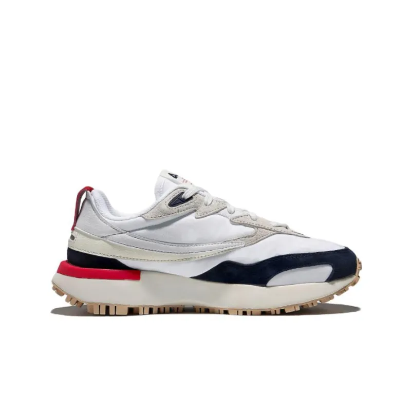 FILA Zagato Cushioned Slip Resistant Abrasion Resistant Low Top Casual Shoes Unisex White Blue Red Korean Style-1