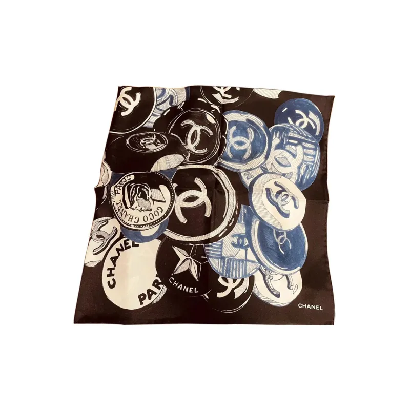 CHANEL Silk Scarves Women's-0