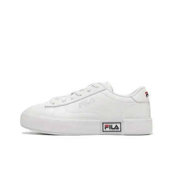 FILA Hyper Coat Anti Slip Wear Resistant Low Top Skateboard Shoes Women's White Korean Style