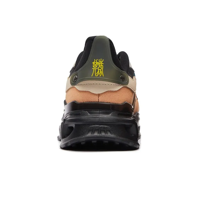 Erke Xun Kirin 2.0 Breathable Low Top Casual Shoes Men's Black Brown-3