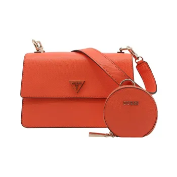 GUESS Polyurethane Crossbody Bag Shoulder Bag Women's Orange