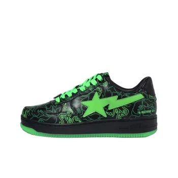 Razer x A BATHING APE STA Stylish Skateboarding Shoes Women's Black Green