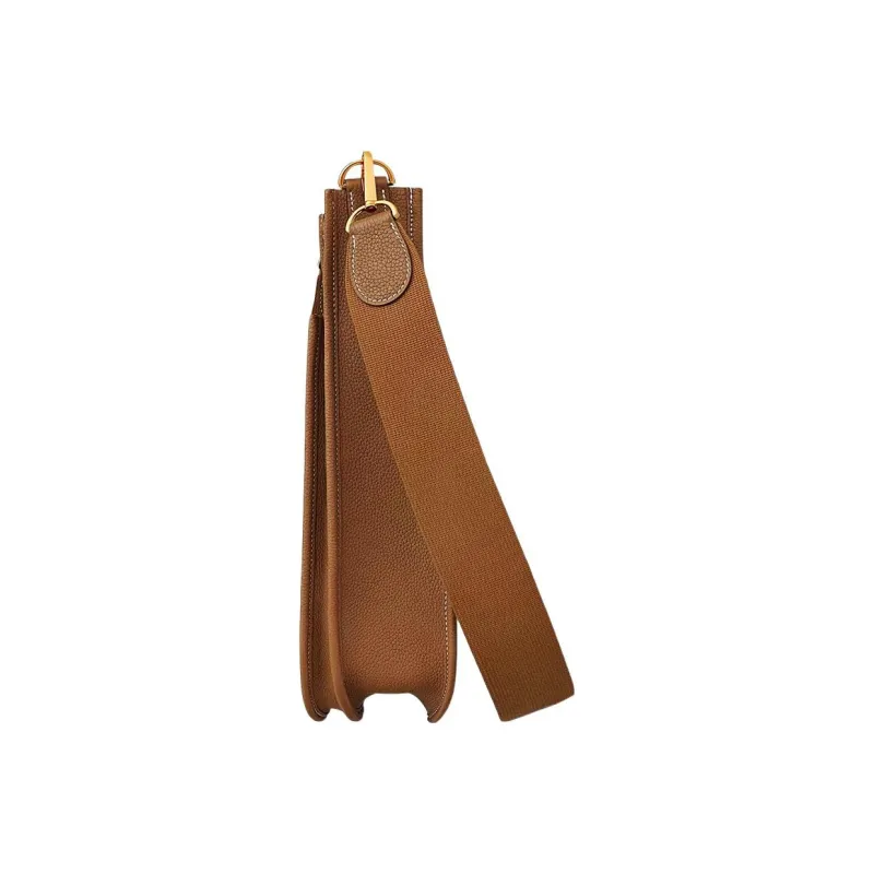 HERMES Evelyne Maurice Calfskin Evelyn Crossbody Bag, Shoulder Bag Women's 37 Gold Brown-2
