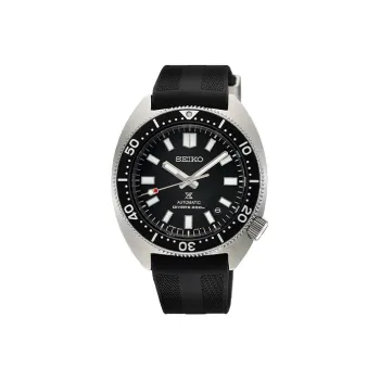 SEIKO Presage Series Automatic Mechanical Movement Silicone Strap Watch Men's Watches Black Dial