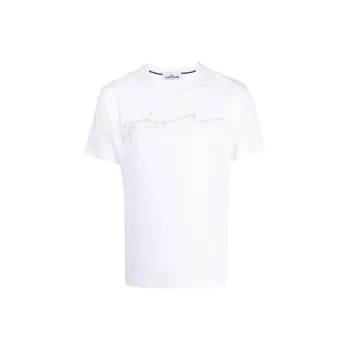 STONE ISLAND T Shirts Men White