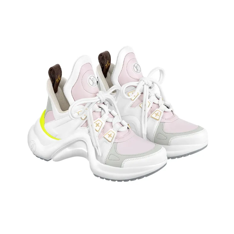 LOUIS VUITTON Archlight 1.0 Sneakers 'White Pink Grey' Women's-3
