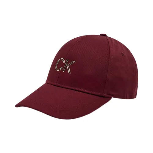 Calvin Klein Baseball Caps Unisex Burgundy