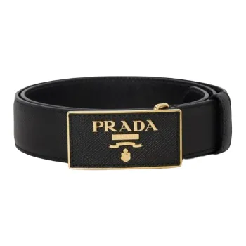 PRADA Logo Plaque Belt