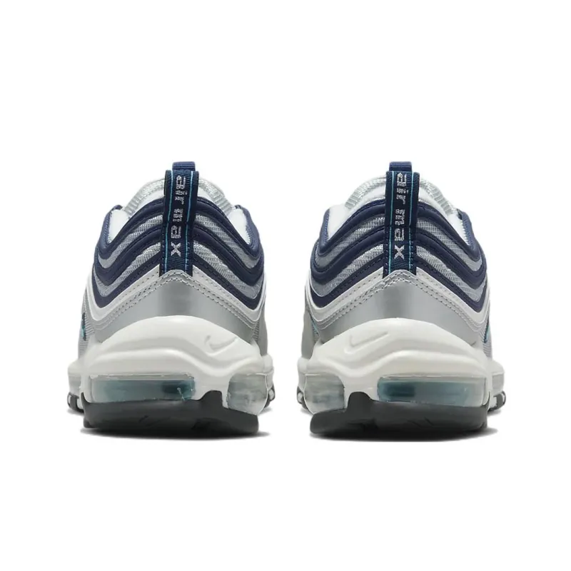 Nike Air Max 97 Metallic Silver Chlorine Blue Women's-4