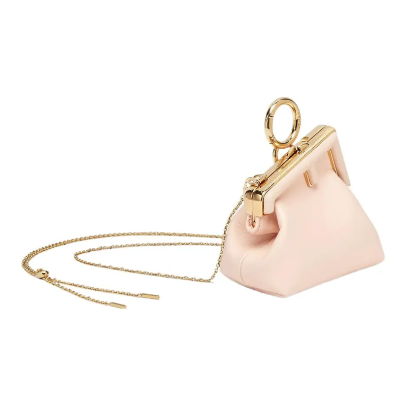 FENDI Fendi First Sheepskin Shoulder Bag Crossbody Bag Extra Mini Women's Light Pink Red-1