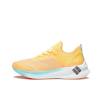 LiNing Feidian Challenger Low Top Running Shoes Women's Fluorescent Cream Yellow