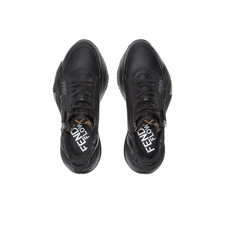 FENDI Flow Low Top Sneakers Black-3