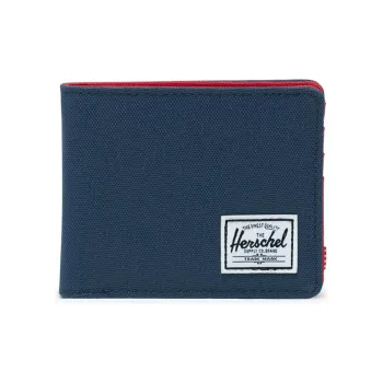 Herschel Polyester Storage Bags Card Holder Wallet Unisex Blue/Multicolor Red