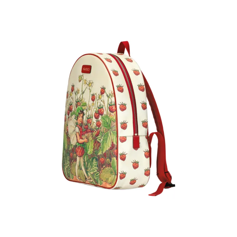 GUCCI Canvas Kids' Backpacks Kids' White/Green/Multicolor-1