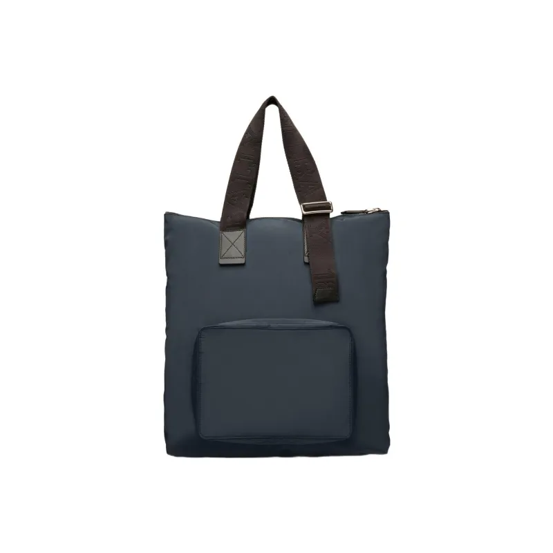 BALLY Fallie Recycled Nylon Tote Bag Shopping Bag Handbag Shoulder Bag Men's Blue-1