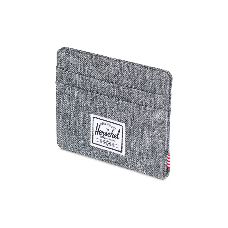 Herschel Polyester Coin Purse, Wallet, Card Holder Unisex Charlie Gray-1