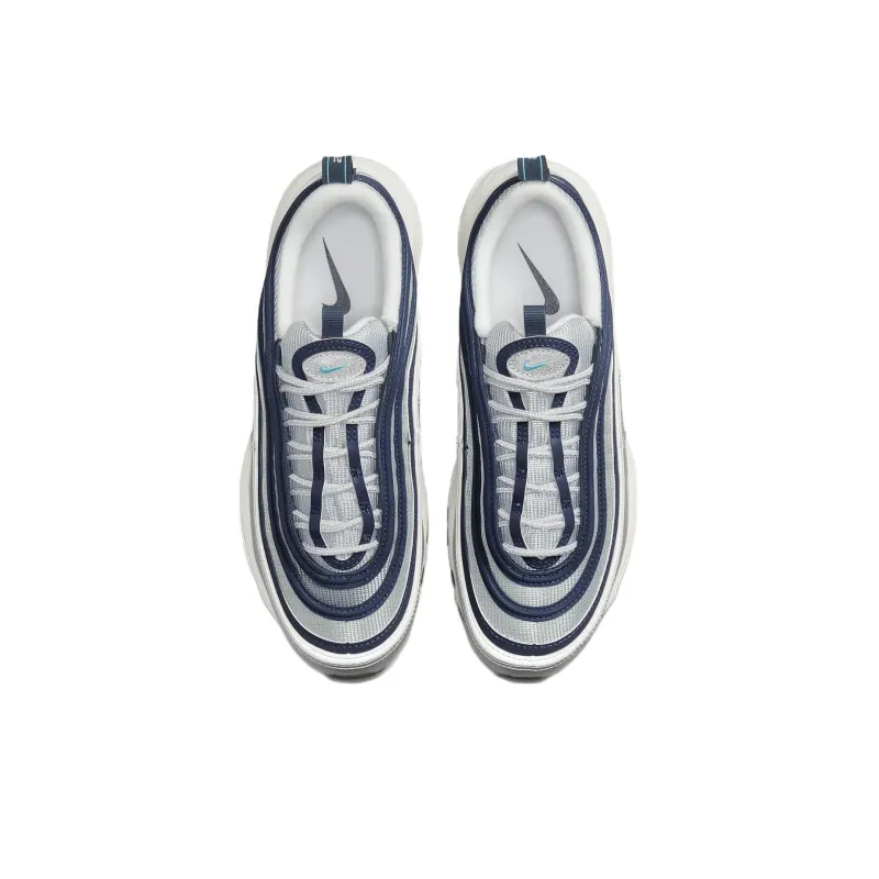 Nike Air Max 97 Metallic Silver Chlorine Blue Women's-3