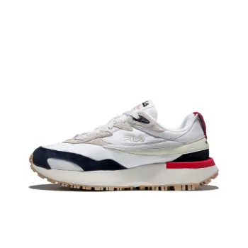 FILA Zagato Cushioned Slip Resistant Abrasion Resistant Low Top Casual Shoes Unisex White Blue Red Korean Style