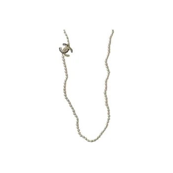 CHANEL Necklaces Women's White