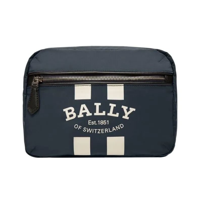 BALLY Fallie Recycled Nylon Tote Bag Shopping Bag Handbag Shoulder Bag Men's Blue-3