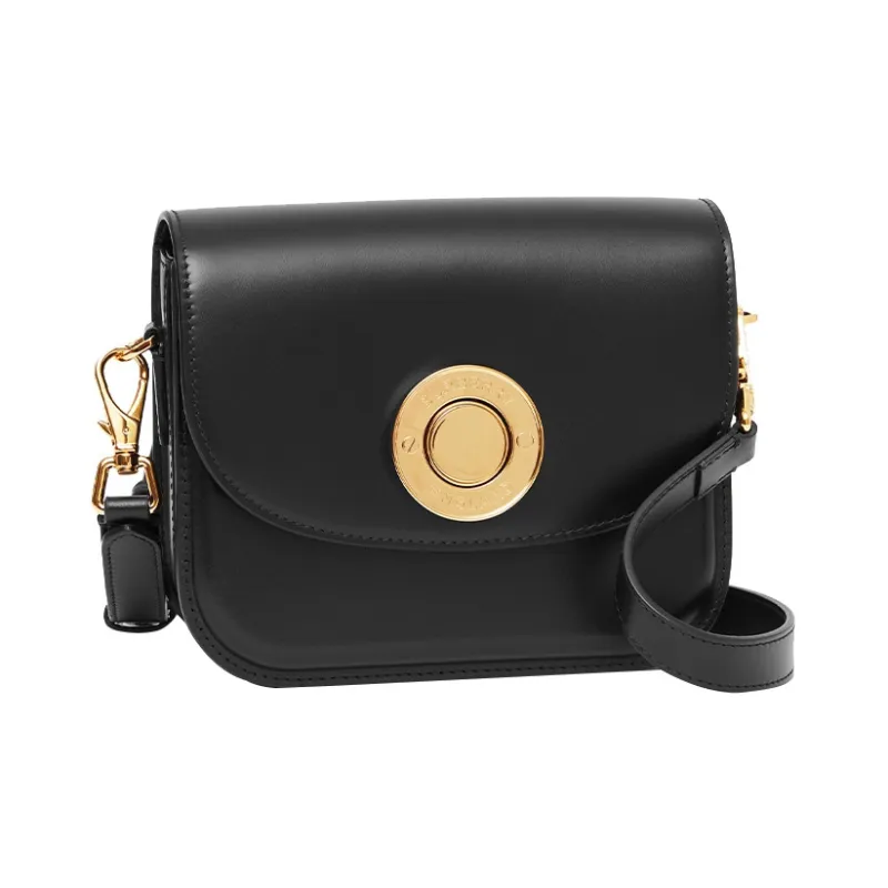 Burberry Elizabeth Calfskin Crossbody Bag Shoulder Bag Women's Black-2