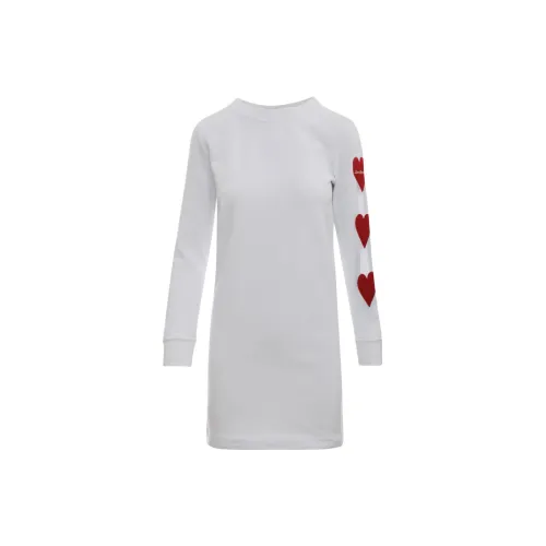 LOVE MOSCHINO Long-Sleeved Dresses Women's White