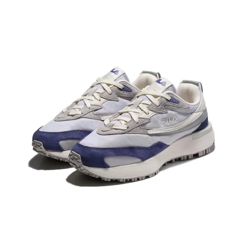 FILA Zagato V2 Cushioned Slip Resistant Low Top Casual Shoes Unisex Gray Purple Korean Style-2