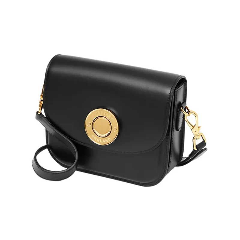 Burberry Elizabeth Calfskin Crossbody Bag Shoulder Bag Women's Black-1