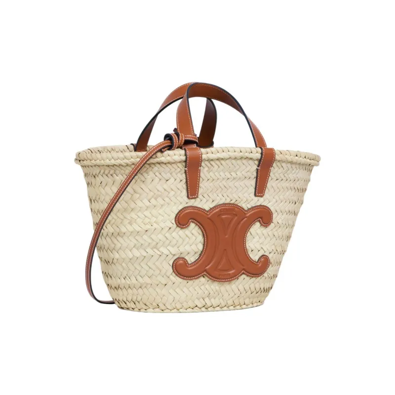 CELINE Triomphe Raffia Bag-2