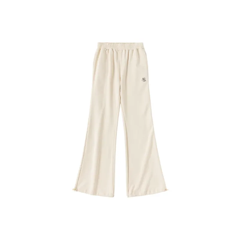 SENCE LA Flared Pants Sweatpants Unisex Apricot-1