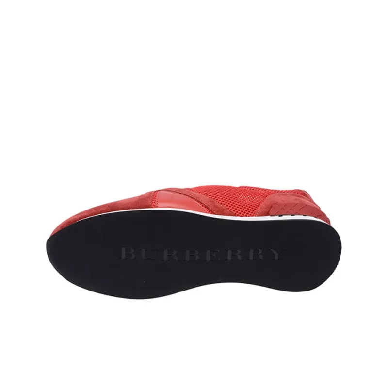 Burberry Casual Shoes Men's Dark Red-4