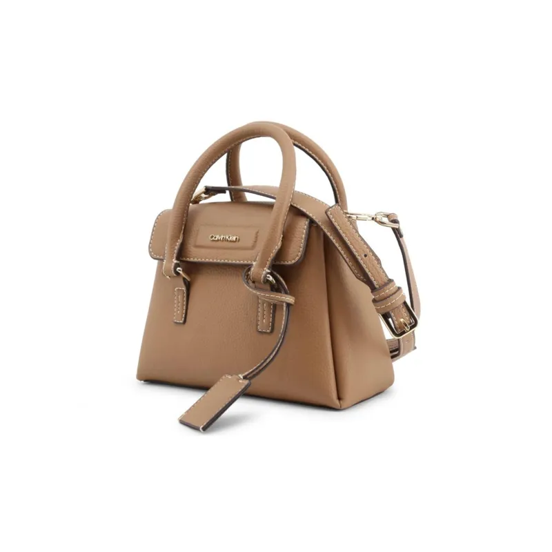 CALVIN KLEIN PU Portable Crossbody Bag, Shoulder Bag Women's Brown-1