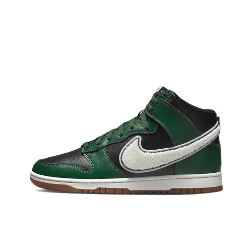 Nike Dunk High Chenille Swoosh Black Green