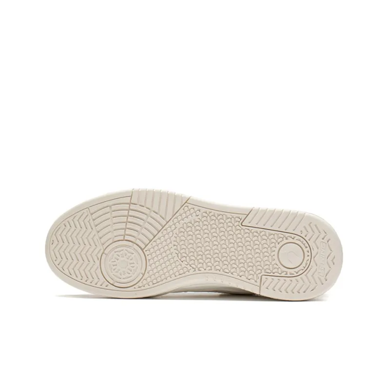 LiNing Yuebai Coverage Thermal Slip Resistant Low Top Skateboard Shoes Women's White-3