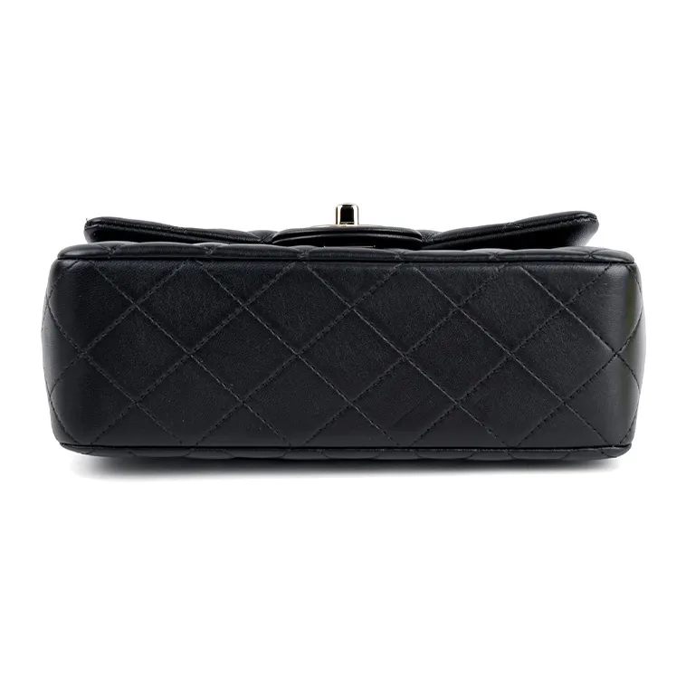 CHANEL Classic Flap CF22SS Spring And Summer Lambskin Flap Bag, Shoulder Bag, Crossbody Bag, Handbag Mini Women's Black-3