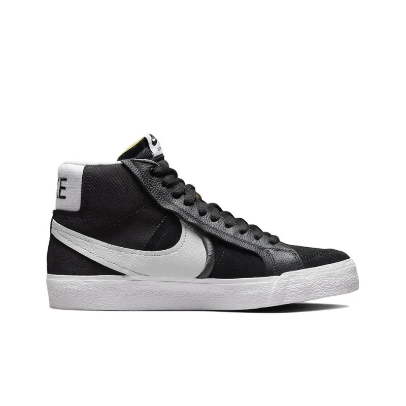 Nike Sb Zoom Blazer Mid Premium Plus Black White-1