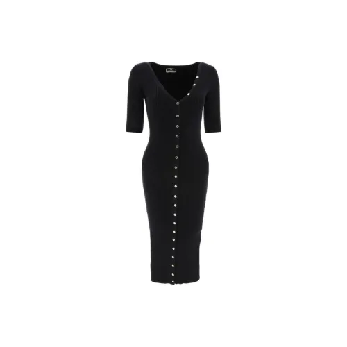 Elisabetta Franchi Short-Sleeved Dresses Women's Black