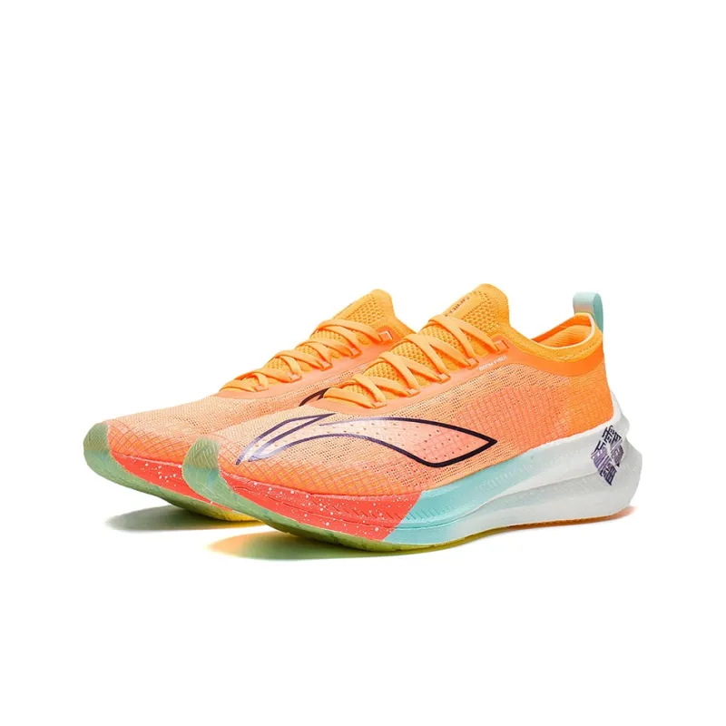 LiNing Feidian 2 Elite Running Shoes Men's Fluorescent Mango Orange-2