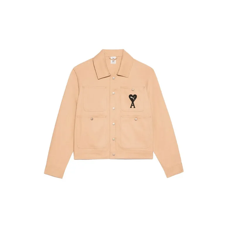 Amiparis X PUMA AMIPARIS Jackets Men Khaki - POIZON
