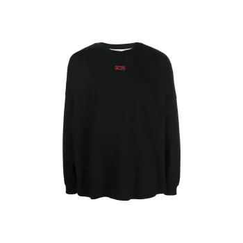 GCDS Long sleeved Logo print T shirt