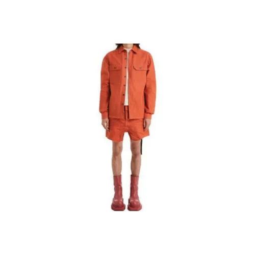 Rick Owens DRKSHDW Denim Jackets Men Saffron