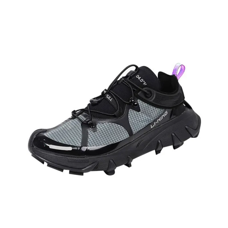 LiNing Casual Shoes Men Low Top Black/Silver-1