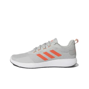 Adidas Quickflow Durable Breathable Low-Top Running Shoes Men's Light Gray