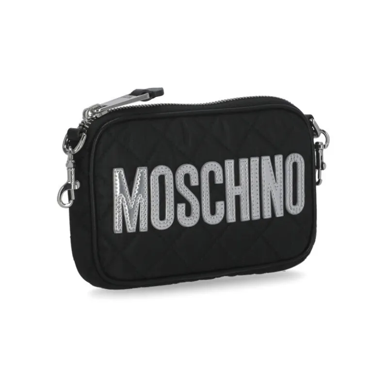 MOSCHINO Nylon Crossbody Bag Shoulder Bag Women's Black-1