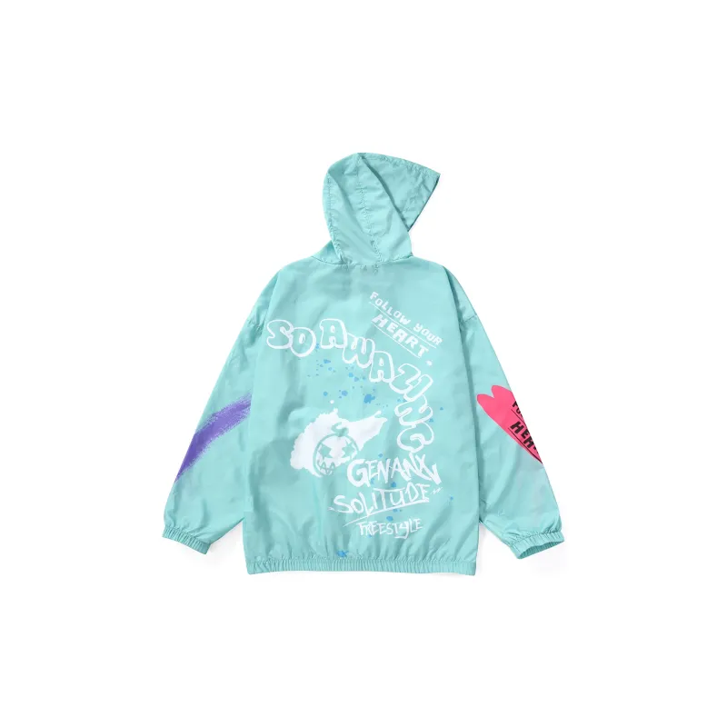 GENANX Loose Fit Jacket Unisex Clearwater Blue-1